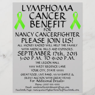 Lymphoma Cancer Fighter Benefit Flyer