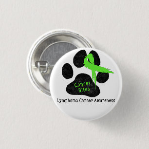 Lymphoma Cancer in Dogs Awareness  3 Cm Round Badge