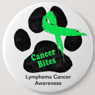 Lymphoma Cancer in Dogs Awareness  Button