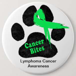 Lymphoma Cancer in Dogs Awareness Button