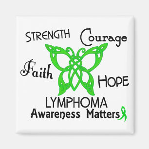 Lymphoma Celtic Butterfly 3 Magnet