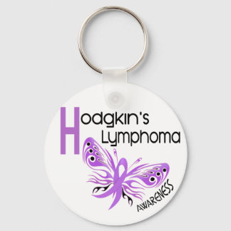Lymphoma Hodgkins BUTTERFLY 3.1 Key Ring