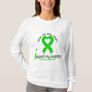 LYMPHOMA I Support My Husband T-Shirt
