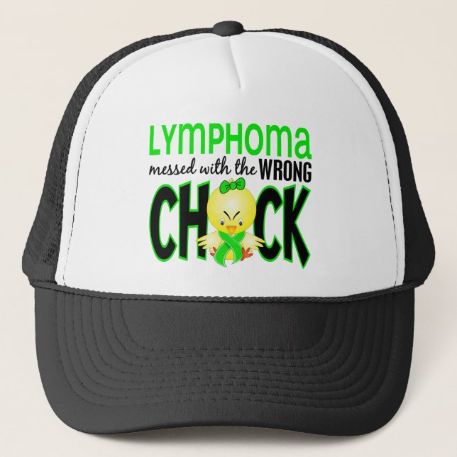 Lymphoma Messed With The Wrong Chick Trucker Hat (Front)
