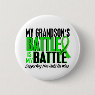 Lymphoma My Battle Too 1 Grandson 6 Cm Round Badge