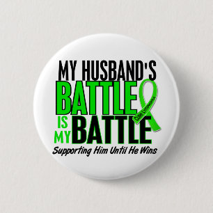 Lymphoma My Battle Too 1 Husband 6 Cm Round Badge