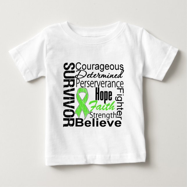 Lymphoma Survivor Collage Baby T-Shirt (Front)