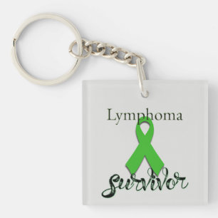 Lymphoma Survivor Key Ring