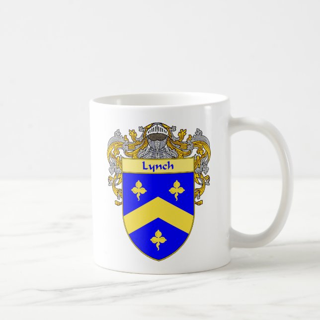 Lynch Coat of Arms (Mantled) Coffee Mug (Right)