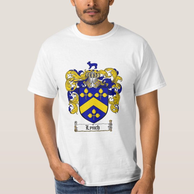 Lynch Family Crest - Lynch Coat of Arms T-Shirt (Front)