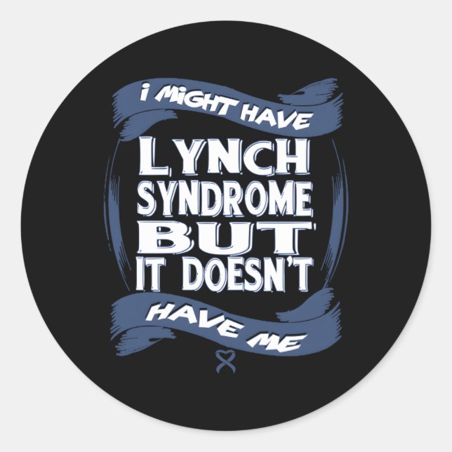 Lynch Syndrome Awareness Classic Round Sticker (Front)