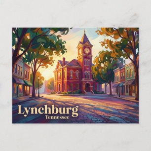 Lynchburg Historic Square USA Postcard
