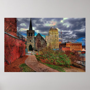 lynchburg view Allied Arts Poster