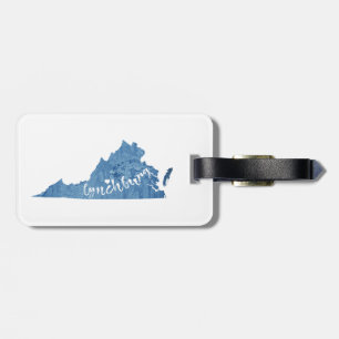 Lynchburg Virginia Wood Grain Luggage Tag