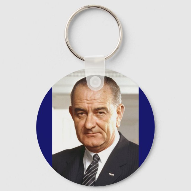 Lyndon B. Johnson 36th President Key Ring (Front)