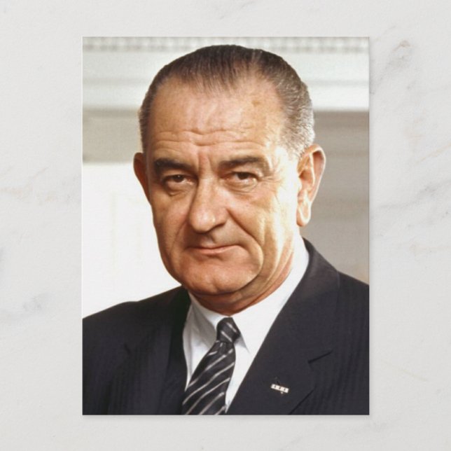 Lyndon B. Johnson 36th President Postcard (Front)