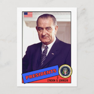 Lyndon B. Johnson Baseball Card