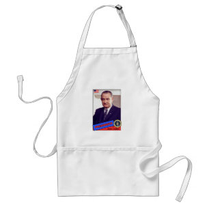 Lyndon B. Johnson Baseball Card Standard Apron