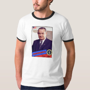 Lyndon B. Johnson Baseball Card T-Shirt