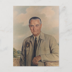 Lyndon B. Johnson - Elizabeth Shoumatoff (1969) Postcard