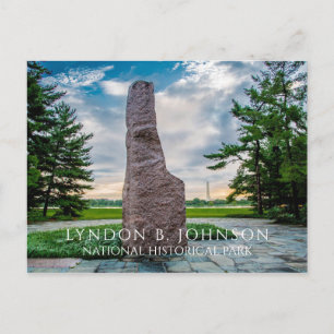 Lyndon B. Johnson Monolith, Memorial Grove Postcard