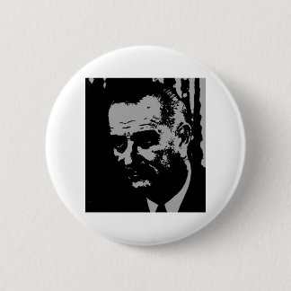 Lyndon B. Johnson silhouette 6 Cm Round Badge