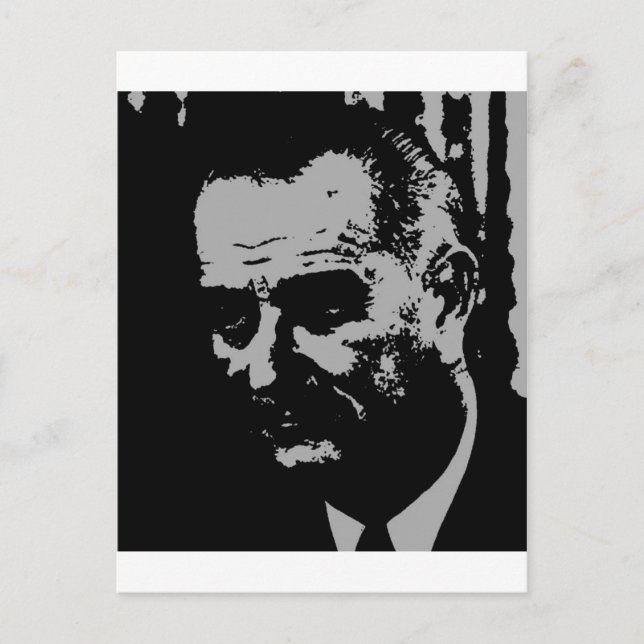 Lyndon B. Johnson silhouette Postcard (Front)