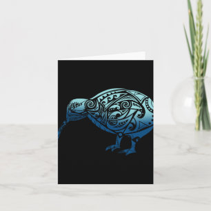 Lynesia Maori Kiwi Bird Ocean Blue New Zealand  Card