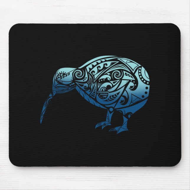 Lynesia Maori Kiwi Bird Ocean Blue New Zealand  Mouse Pad (Front)