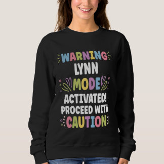 LYNN Personalised Name Funny Cute Custom LYNN Name Sweatshirt