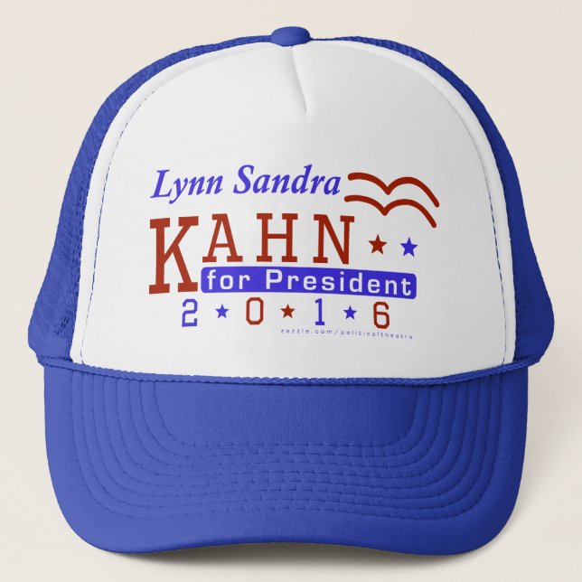 Lynn S Kahn President 2016 Election Independent Trucker Hat (Front)
