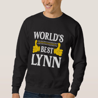 Lynn Surname Funny Team Family Last Name World's B Sweatshirt