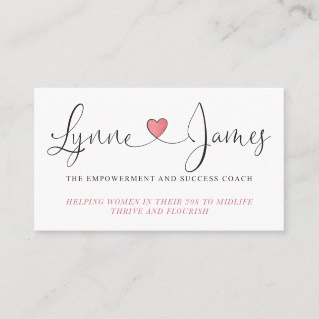 Lynne James Business Cards (Front)