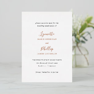 Lynnette Traditional Elegant Wedding Save the Date