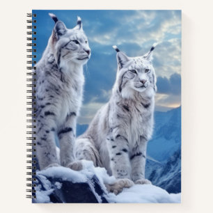 Lynx Animal Wildlife Wilderness Colourful Wall Art Notebook