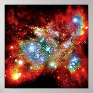 Lynx Arc Starbirth Star Cluster Artist Impression Poster