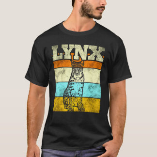 Lynx Cat Animal Colourful T-Shirt