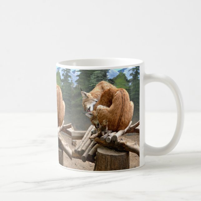 Lynx cats coffee mug (Right)