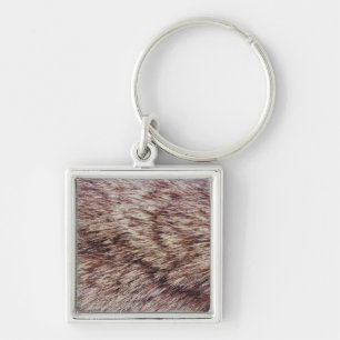 Lynx fur key ring
