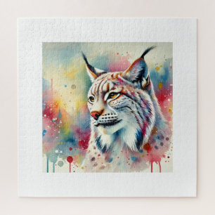 Lynx in the Light 300724AREF105 - Watercolor Jigsaw Puzzle