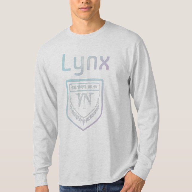 Lynx iridescent badge graphic  T-Shirt (Front)