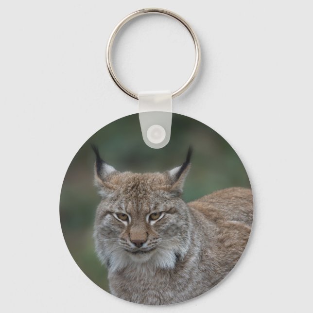 Lynx Looking At You Classic Key Ring (Front)