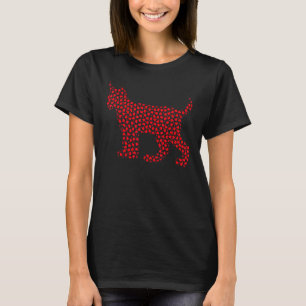 Lynx Lover Funny Hearts Love Lynx Valentine S Day T-Shirt