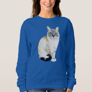 Lynx Point Siamese Cat Personalised Sweatshirt