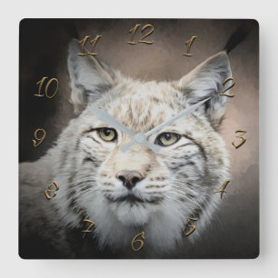 Lynx Square Wall Clock