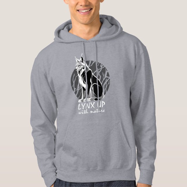 Lynx Up With Nature Hoodie (Front)