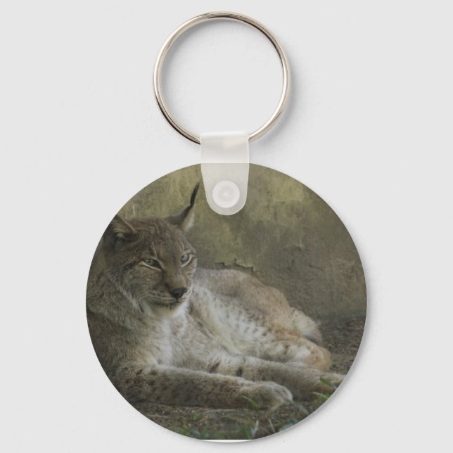 Lynx wild animal from north america key ring (Front)