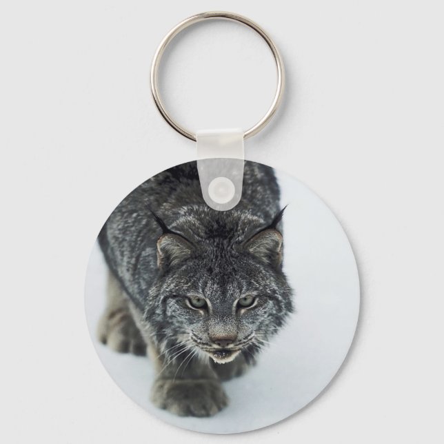 Lynx Winter Key Ring (Front)
