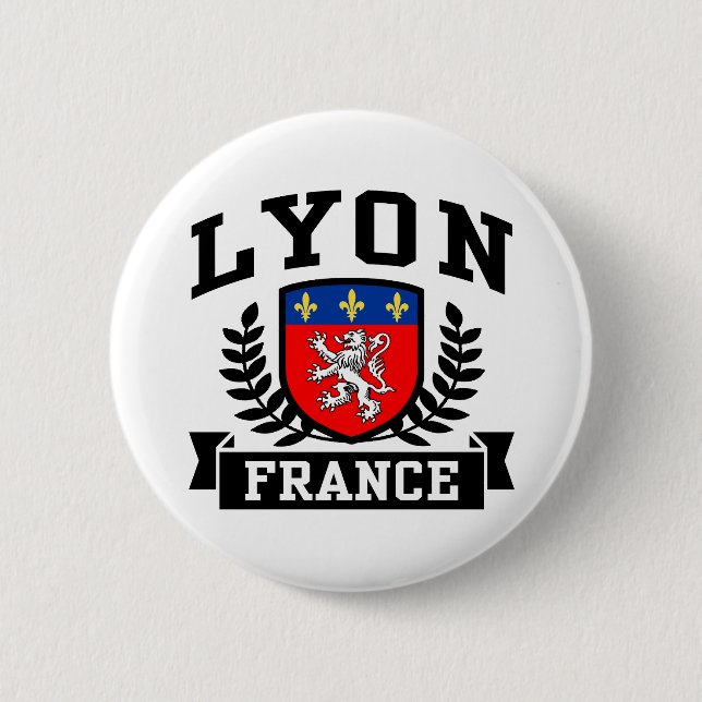 Lyon 6 Cm Round Badge (Front)