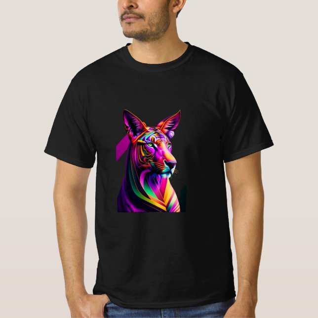 Lyon animal geometrical T-Shirt (Front)